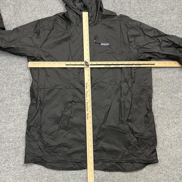 Patagonia Houdini Jacket Mens XL Black Hooded Windbreaker Full Zip Lightweight - Picture 8 of 10